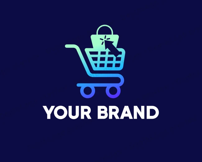 Digital Shopping Marketplace logo template for Your Brand