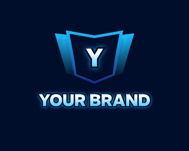 Digital Technology Shield logo template for Your Brand