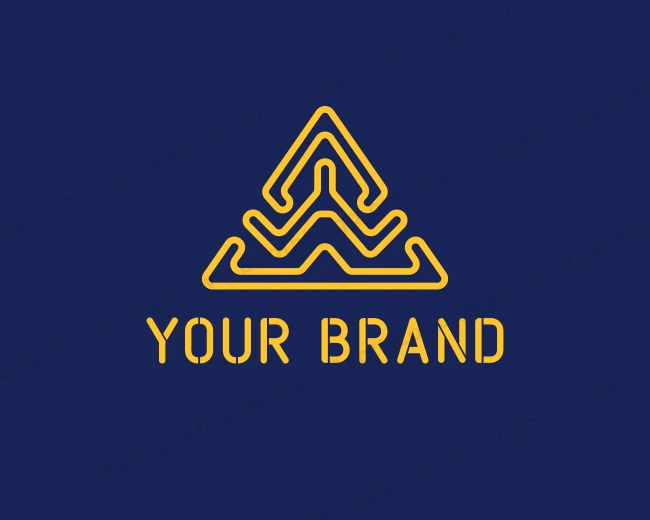 Digital Technology Triangle logo template for Your Brand