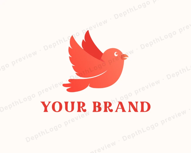 Dove Bird Flying logo template for Your Brand