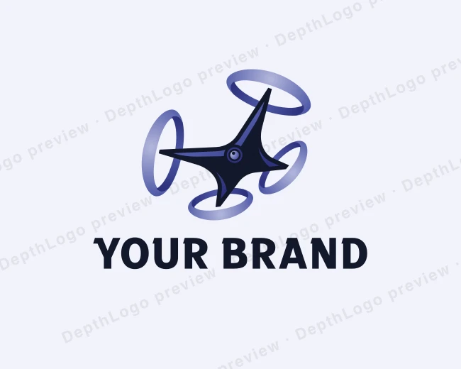 Drone Quadcopter Technology logo template for Your Brand