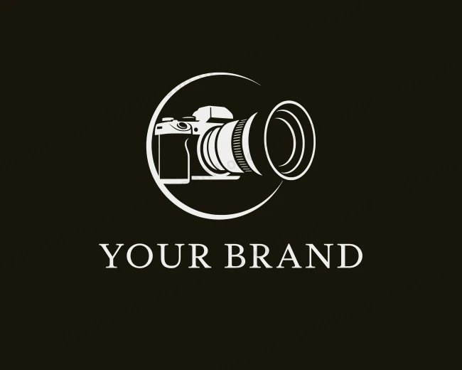 DSLR Camera Photography logo template for Your Brand