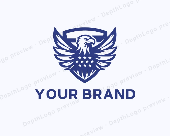 Eagle America Patriot logo template for Your Brand