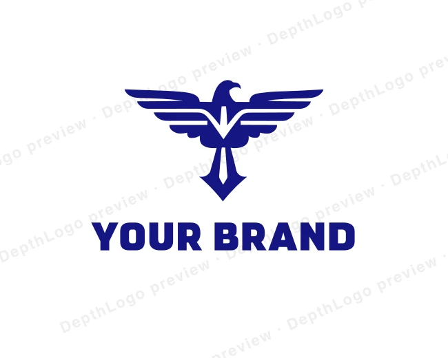 Eagle Bird Patriotic Animal logo template for Your Brand