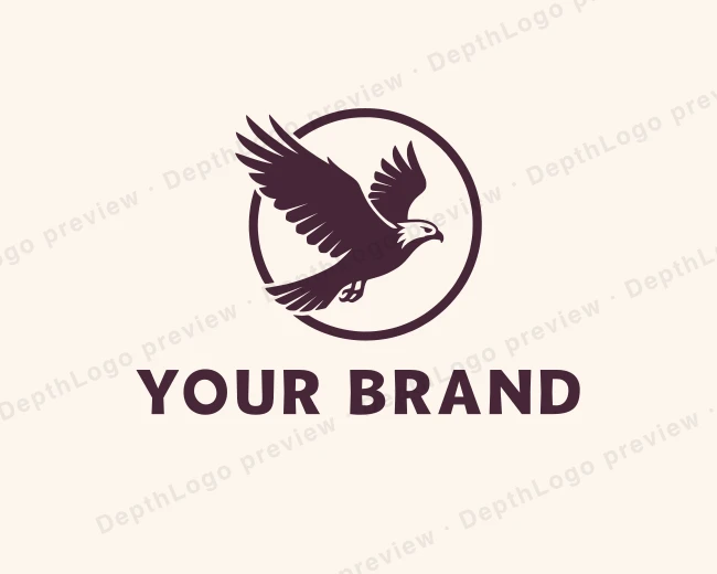 Eagle Bird Sanctuary logo template for Your Brand