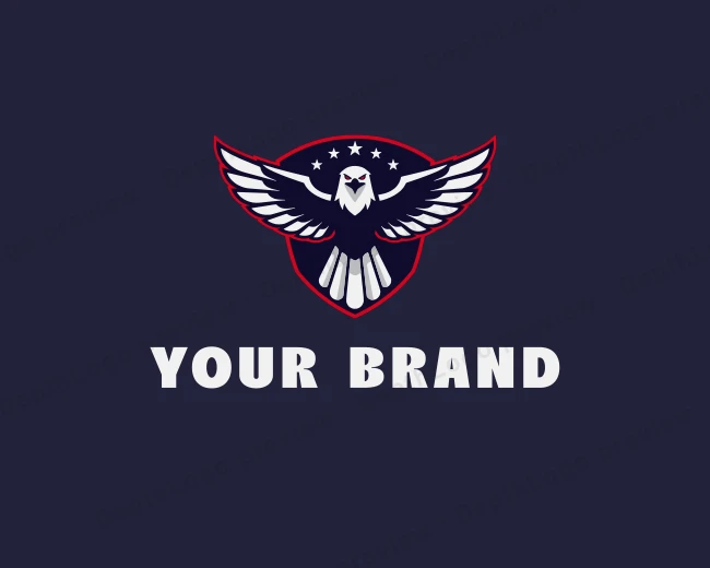 Eagle Security Shield logo template for Your Brand