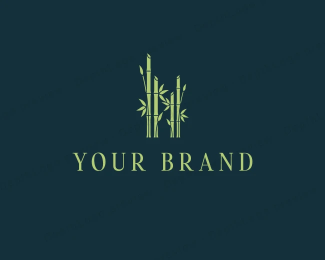 Eco Oriental Bamboo logo template for Your Brand