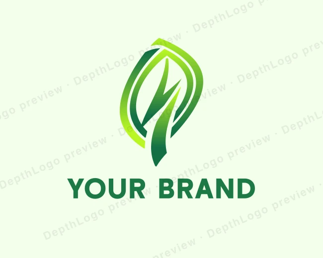 Eco Power Green Energy logo template for Your Brand