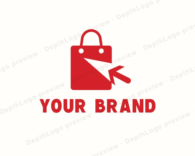 Ecommerce Shopping Arrow logo template for Your Brand