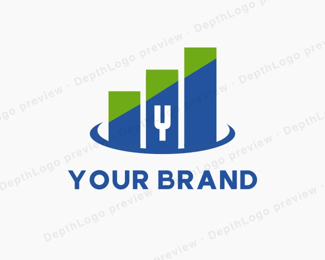 Economic Chart Analytics logo template for Your Brand