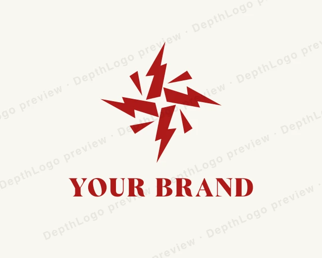 Electric Lightning Energy logo template for Your Brand