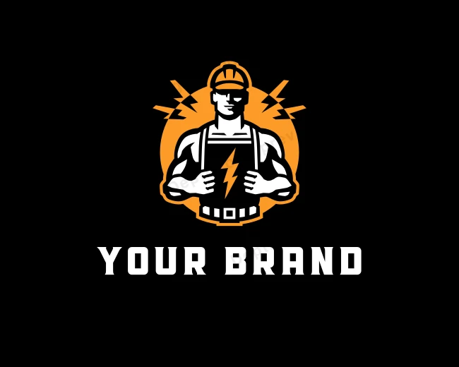 Electrician Electrical Engineer logo template for Your Brand