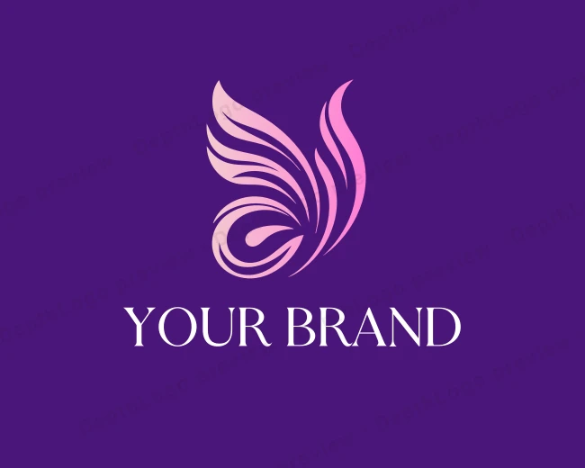 Elegant Butterfly Wings logo template for Your Brand