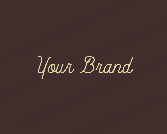 Elegant Cursive Calligraphy logo template for Your Brand