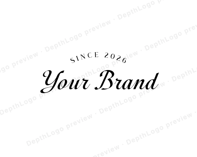 Elegant Cursive Calligraphy logo template for Your Brand
