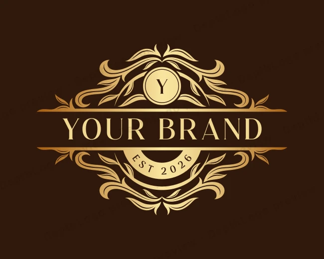 Elegant Floral Leaves logo template for Your Brand