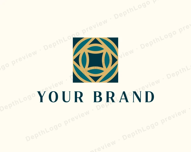 Elegant Geometric Tile logo template for Your Brand