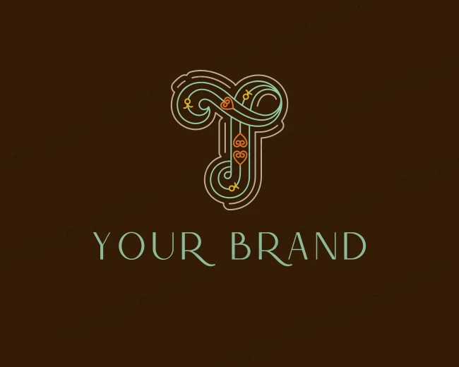 Elegant Heart Outline logo template for Your Brand