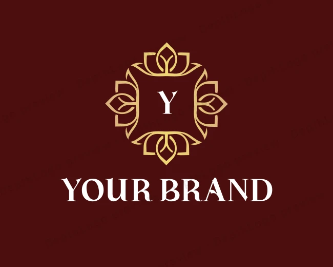 Elegant Ornamental Leaves logo template for Your Brand