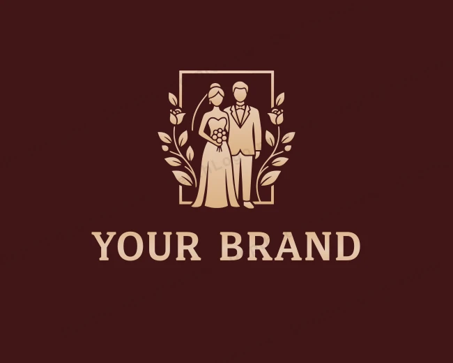 Elegant Wedding Planner logo template for Your Brand