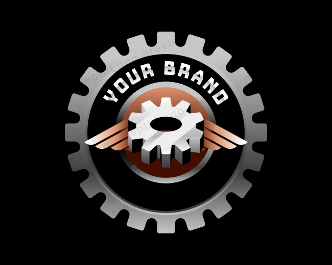 Engineering Gear Mechanic logo template for Your Brand