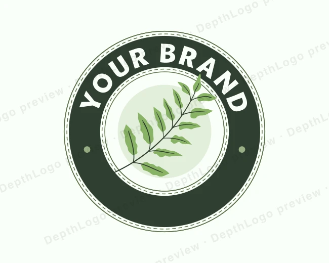 Environmental Leaf Herbal logo template for Your Brand