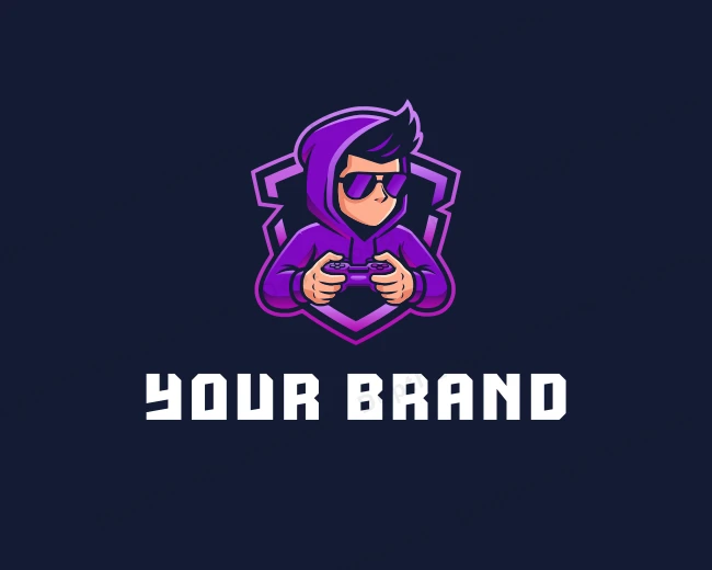 Esports Console Gamer logo template for Your Brand