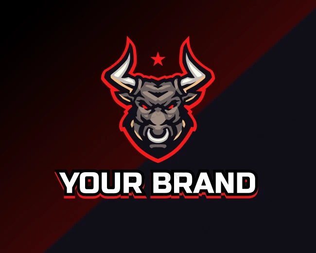 Esports Gaming Bull logo template for Your Brand
