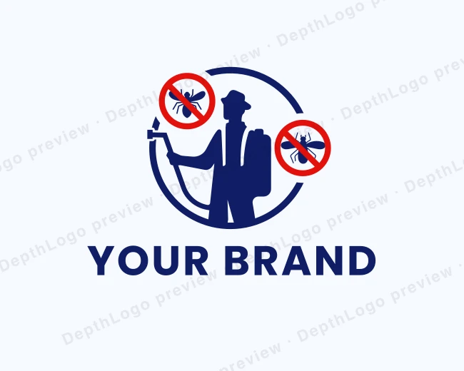 Exterminator Pest Control logo template for Your Brand