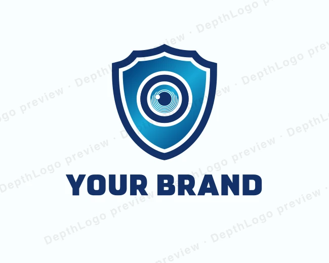 Eye CCTV Camera logo template for Your Brand