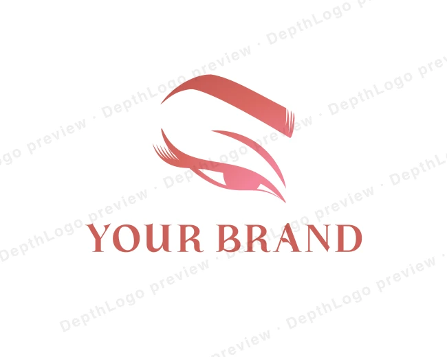 Eye Makeup Cosmetics logo template for Your Brand