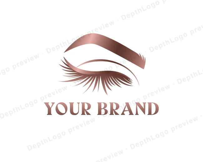 Eyebrow Eyelash Cosmetic logo template for Your Brand
