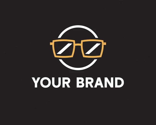 Eyeglasses Lens Optometry logo template for Your Brand