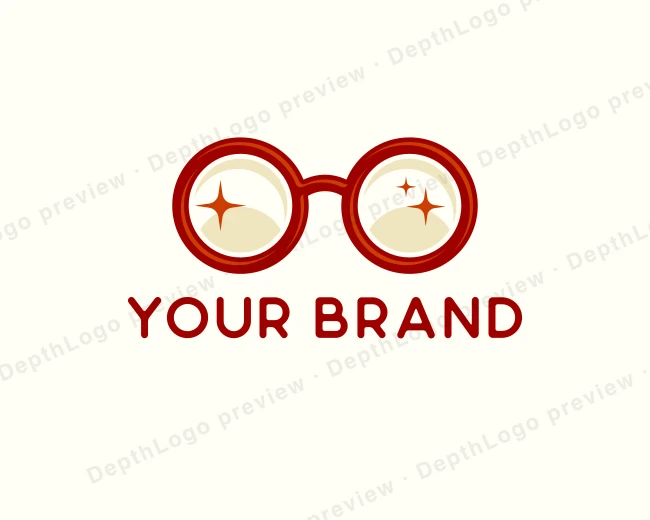 Eyeglasses Optical Spectacles logo template for Your Brand