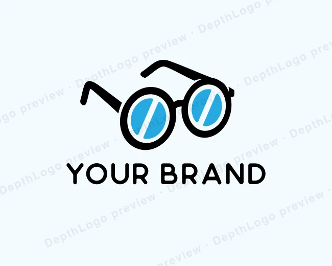 Eyeglasses Optical Vision logo template for Your Brand