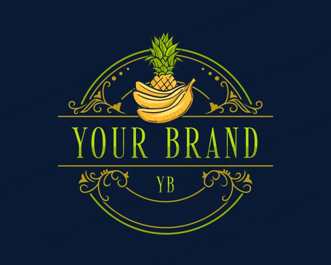 Farm Fresh Fruit logo template for Your Brand