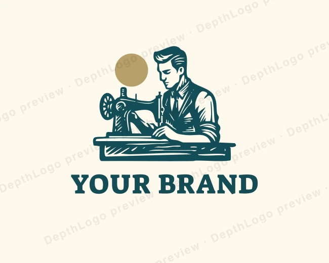 Fashion Male Tailor logo template for Your Brand