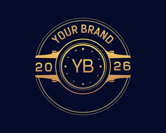 Fashionable Wrist Watch logo template for Your Brand