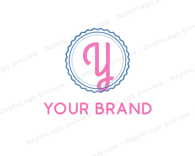 Feminine Candy Confectionery logo template for Your Brand