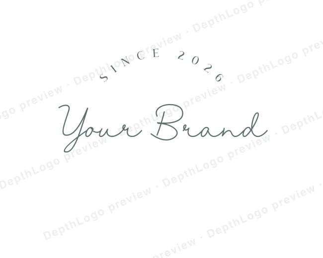 Feminine Cursive Signature logo template for Your Brand
