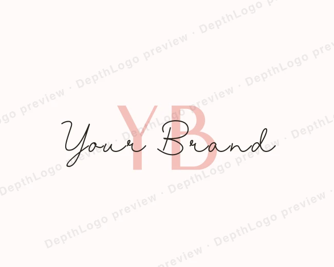 Feminine Signature Beauty logo template for Your Brand