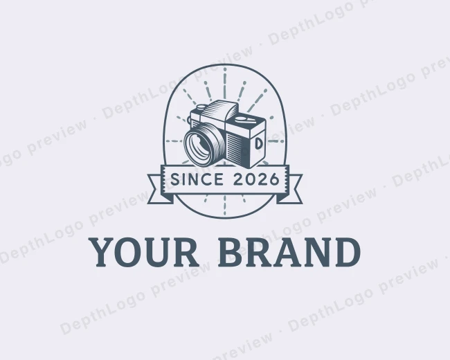 Film Photography Camera logo template for Your Brand