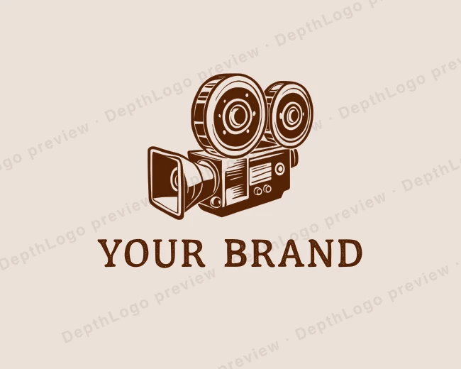 Film Production Camera logo template for Your Brand