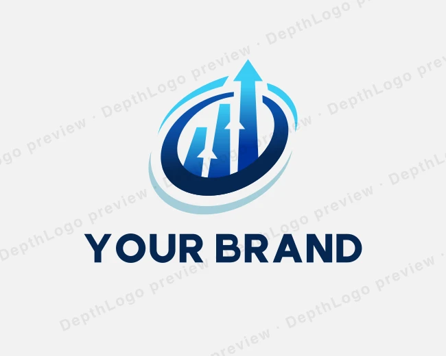 Finance Accounting Arrow logo template for Your Brand
