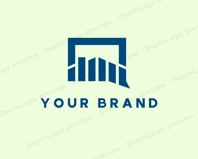 Finance Stock Market Chat logo template for Your Brand