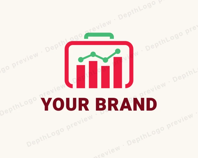Financial Advisor Briefcase logo template for Your Brand