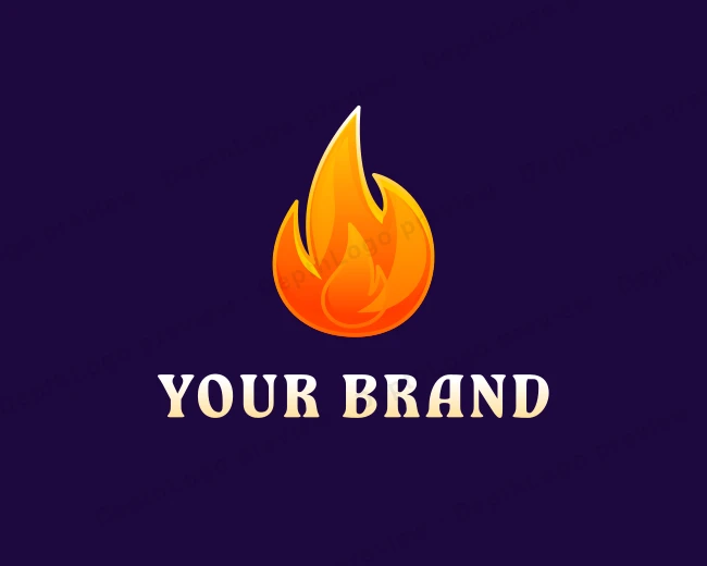 Fire Flame Energy logo template for Your Brand