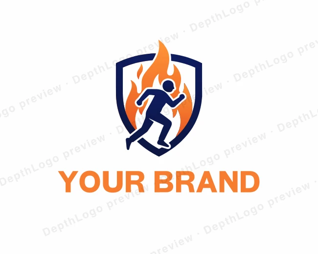 Fire Safety Shield logo template for Your Brand