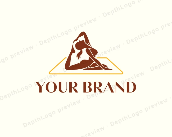 Fitness Pilates Yoga logo template for Your Brand