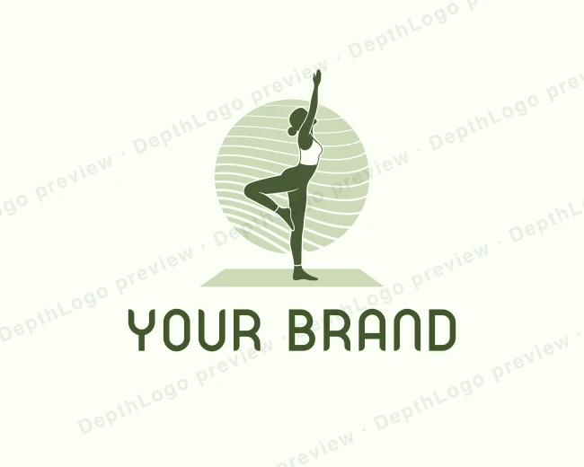 Fitness Yoga Pilates logo template for Your Brand